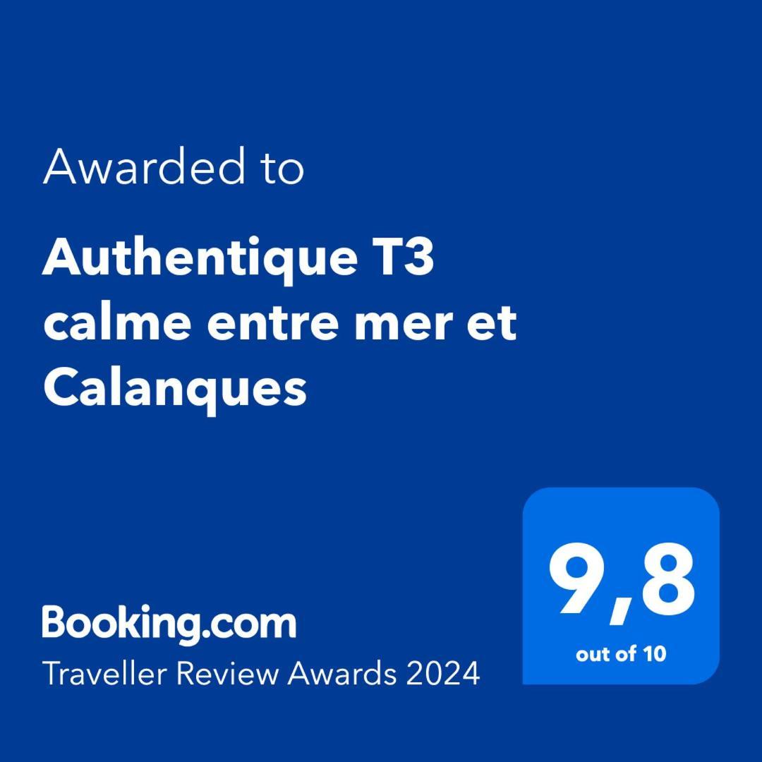 Authentique T3 Calme Entre Mer Et Calanques Marsiglia Esterno foto